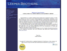 Tablet Screenshot of leeperbrothers.com